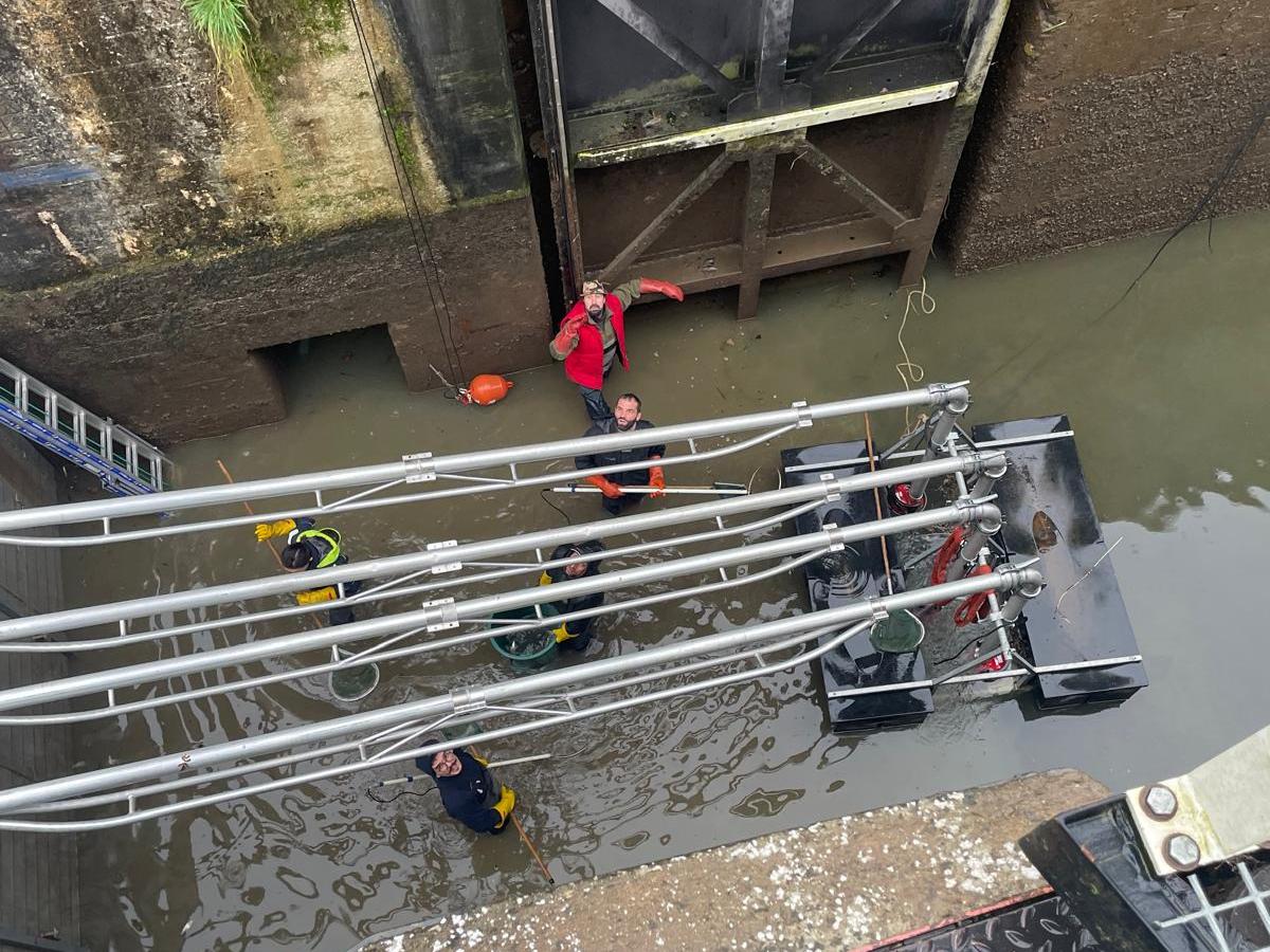 Pêche de Sauvetage à l&rsquo;écluse de&nbsp;Montbouy.